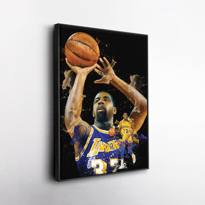 Magic Johnson Lakers Canvas Print | Los Angeles Basketball Wall Art
