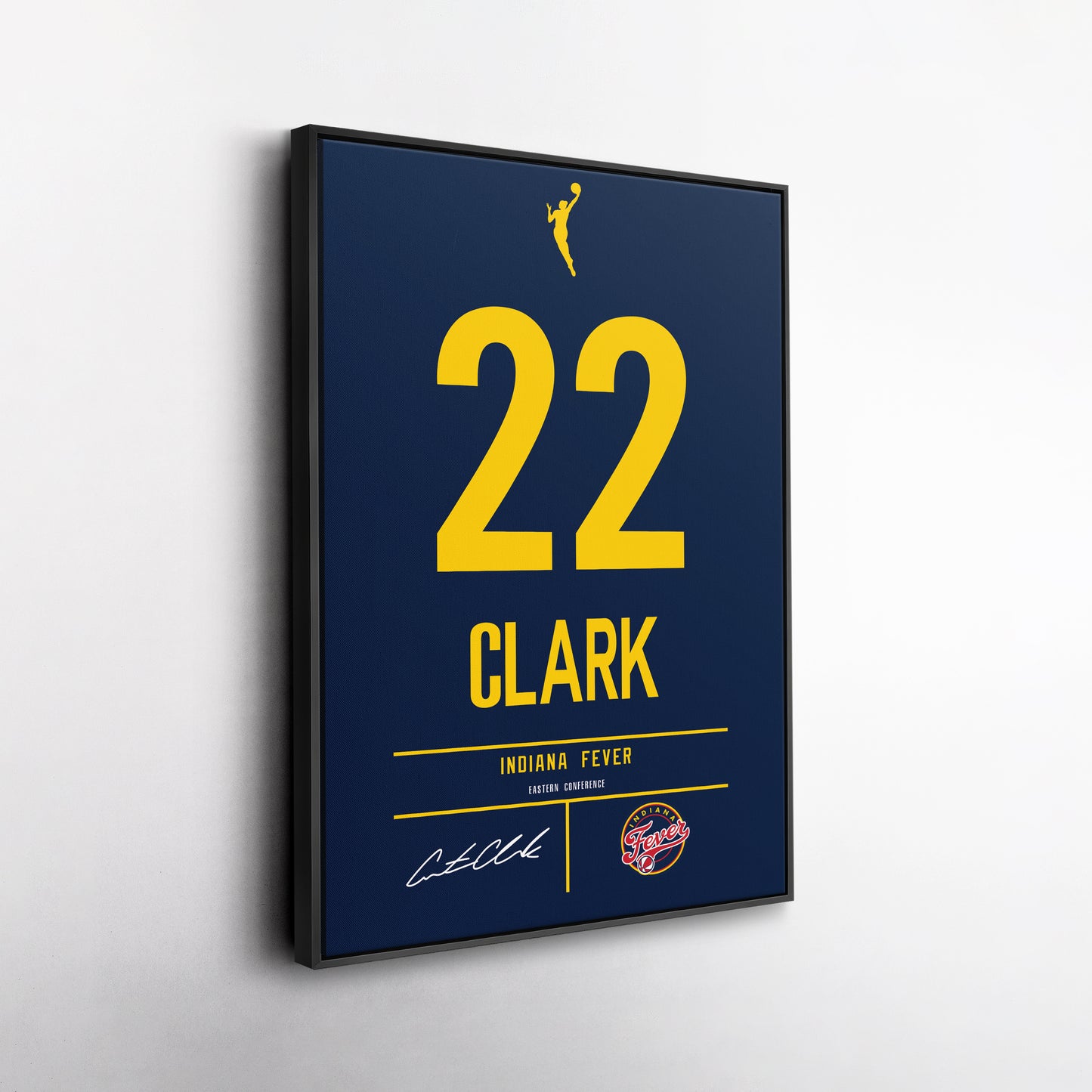 Caitlin Clark Indiana Fever Jersey Canvas Wall Art
