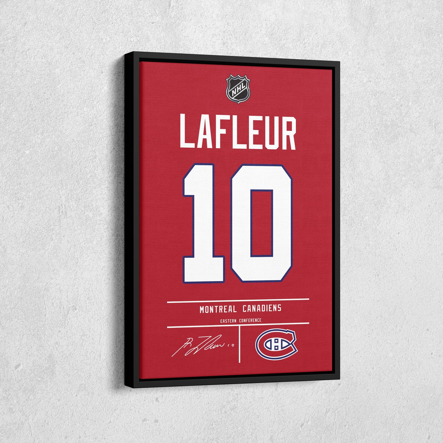 Guy Lafleur Canadiens Jersey Canvas Print | Wall Art Decor