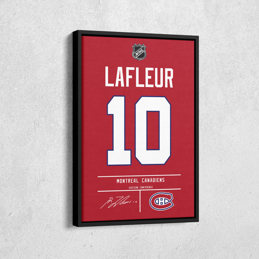 Guy Lafleur Canadiens Jersey Canvas Print | Wall Art Decor