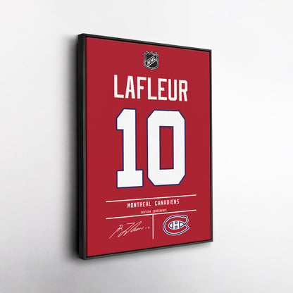 Guy Lafleur Canadiens Jersey Canvas Print | Wall Art Decor