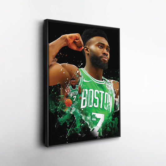 Jaylen Brown Celtics Canvas Print | Boston Basketball Wall Art
