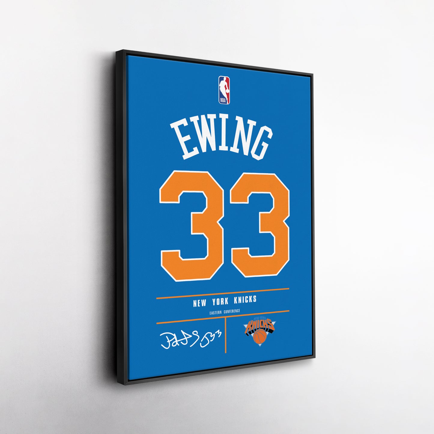 Patrick Ewing Knicks Jersey Canvas Print | Wall Art Decor