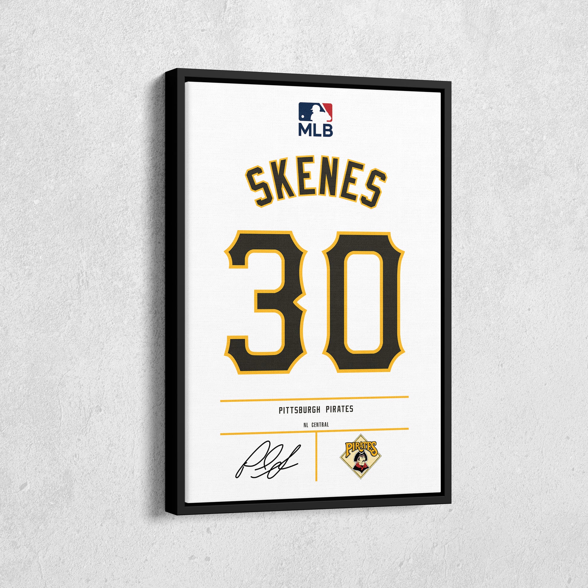 Paul Skenes Pirates Jersey Canvas Print | Wall Art Decor
