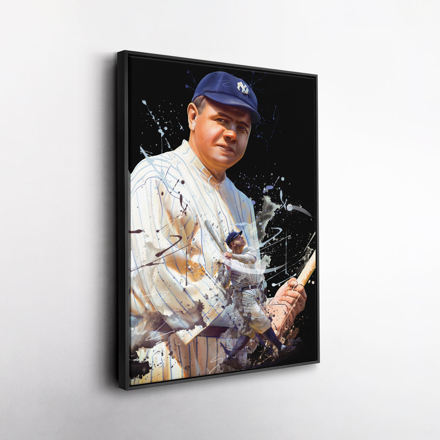 Babe Ruth Yankees Canvas Print | New York Baseball Wall Art