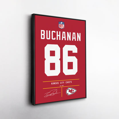 Buck Buchanan Chiefs Jersey Canvas Print | Wall Art Decor