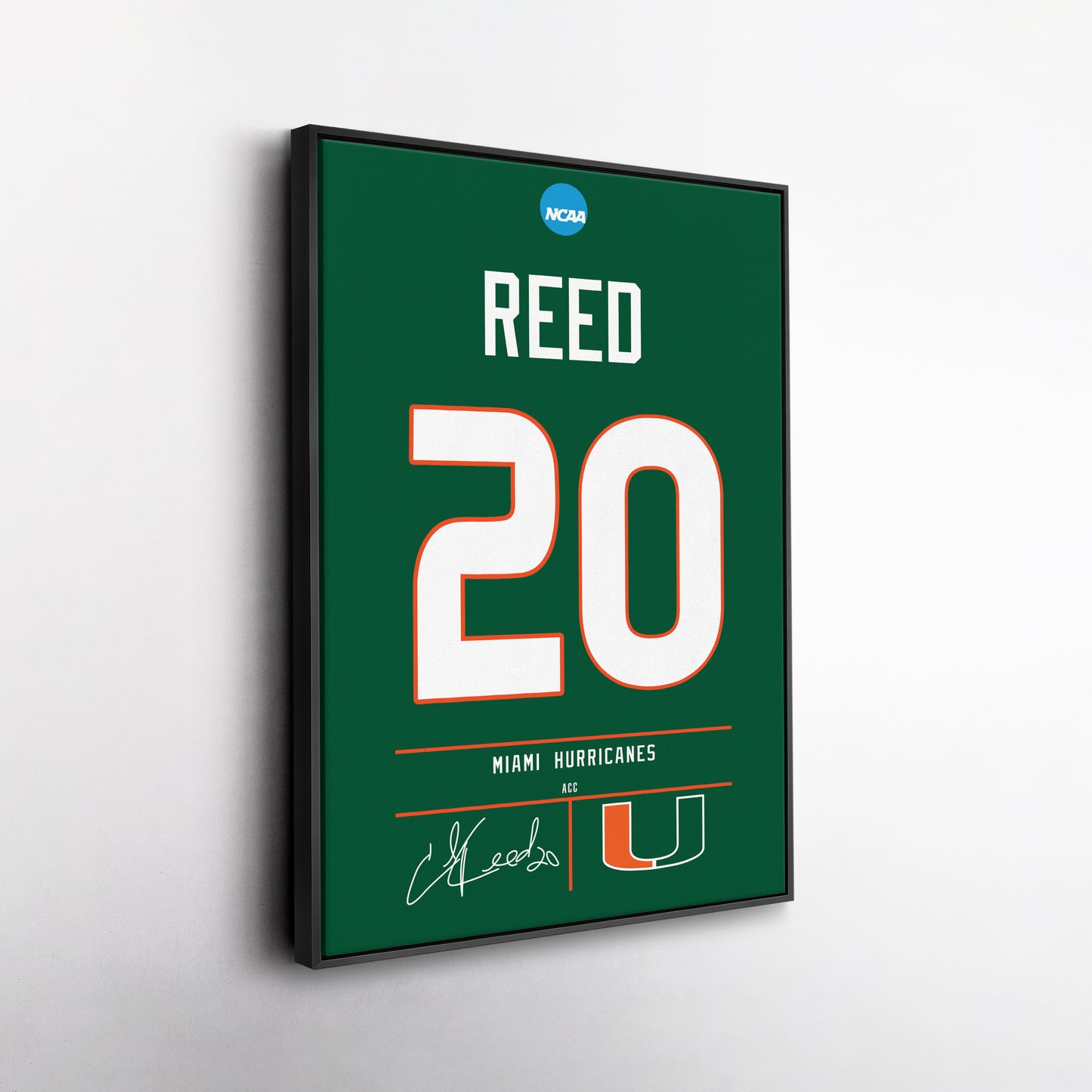 Ed Reed Hurricanes Jersey Canvas Print | Wall Art Decor