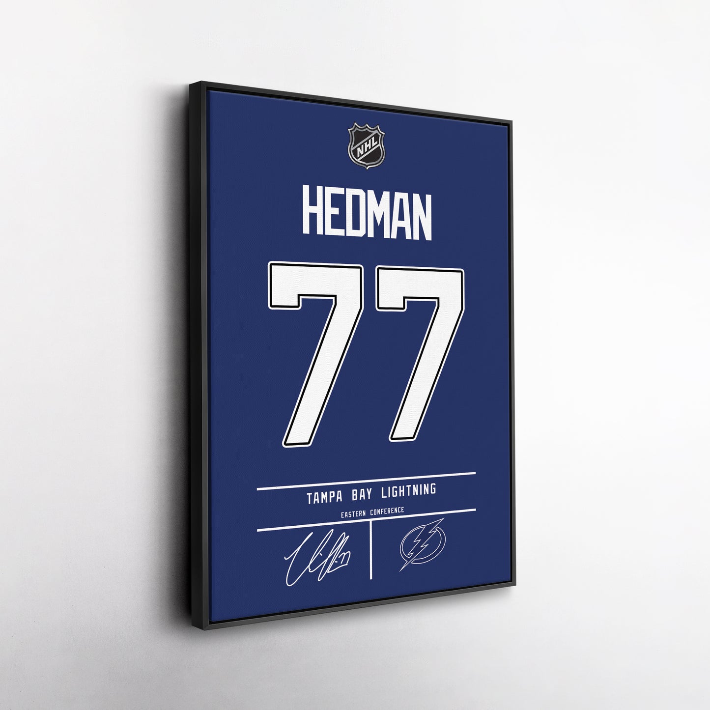 Victor Hedman Lightning Jersey Canvas Print | Wall Art Decor