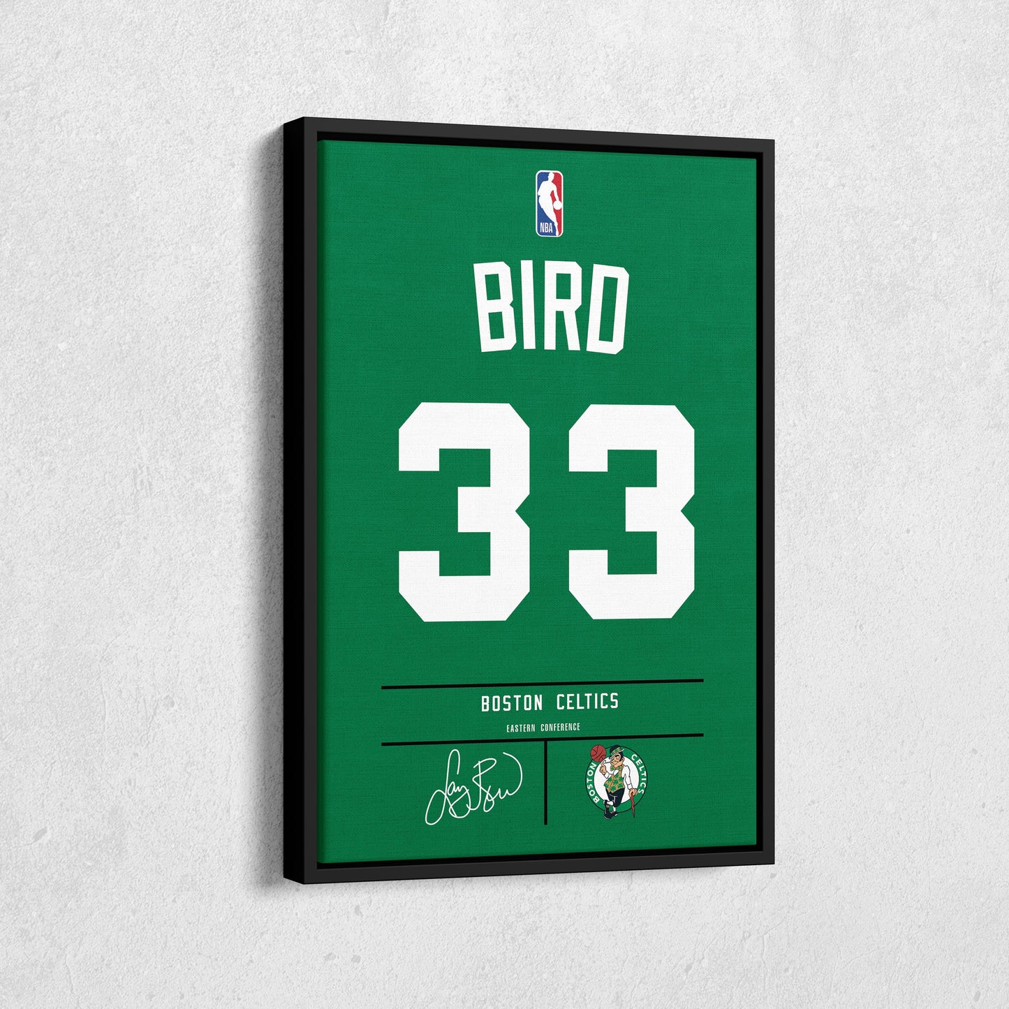 Larry Bird Celtics Jersey Canvas Print | Wall Art Decor