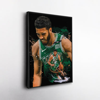 Jayson Tatum Celtics Canvas Print | Boston Basketball Wall Art
