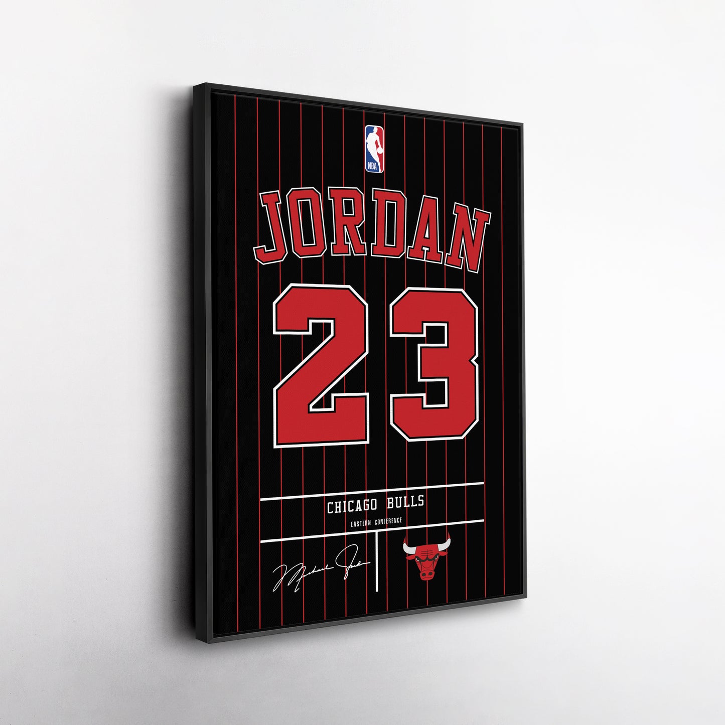 Michael Jordan Bulls Jersey Canvas Print | Wall Art Decor