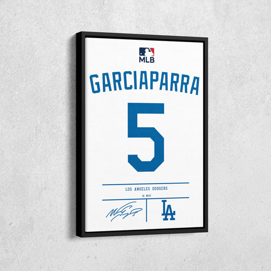 Nomar Garciaparra Dodgers Jersey Canvas Print | Wall Art Decor
