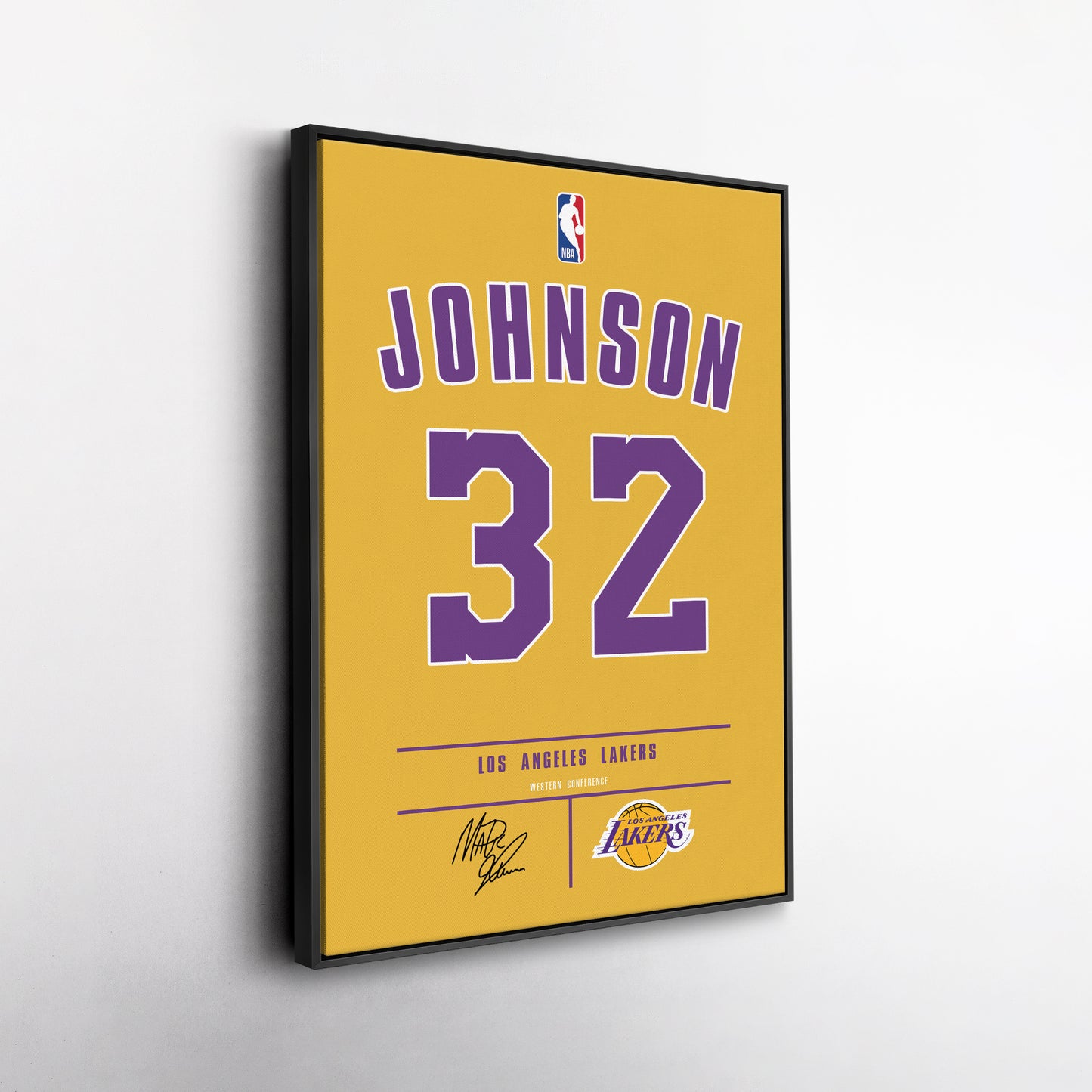 Magic Johnson Lakers Jersey Canvas Print | Wall Art Decor