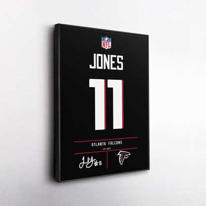 Julio Jones Atlanta Falcons Jersey Canvas Wall Art