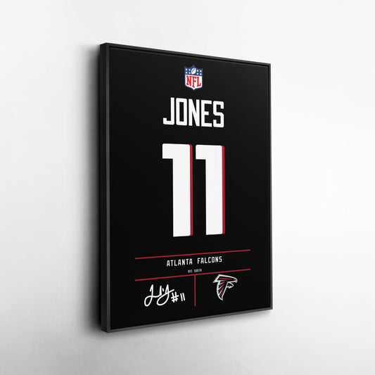 Julio Jones Atlanta Falcons Jersey Canvas Wall Art