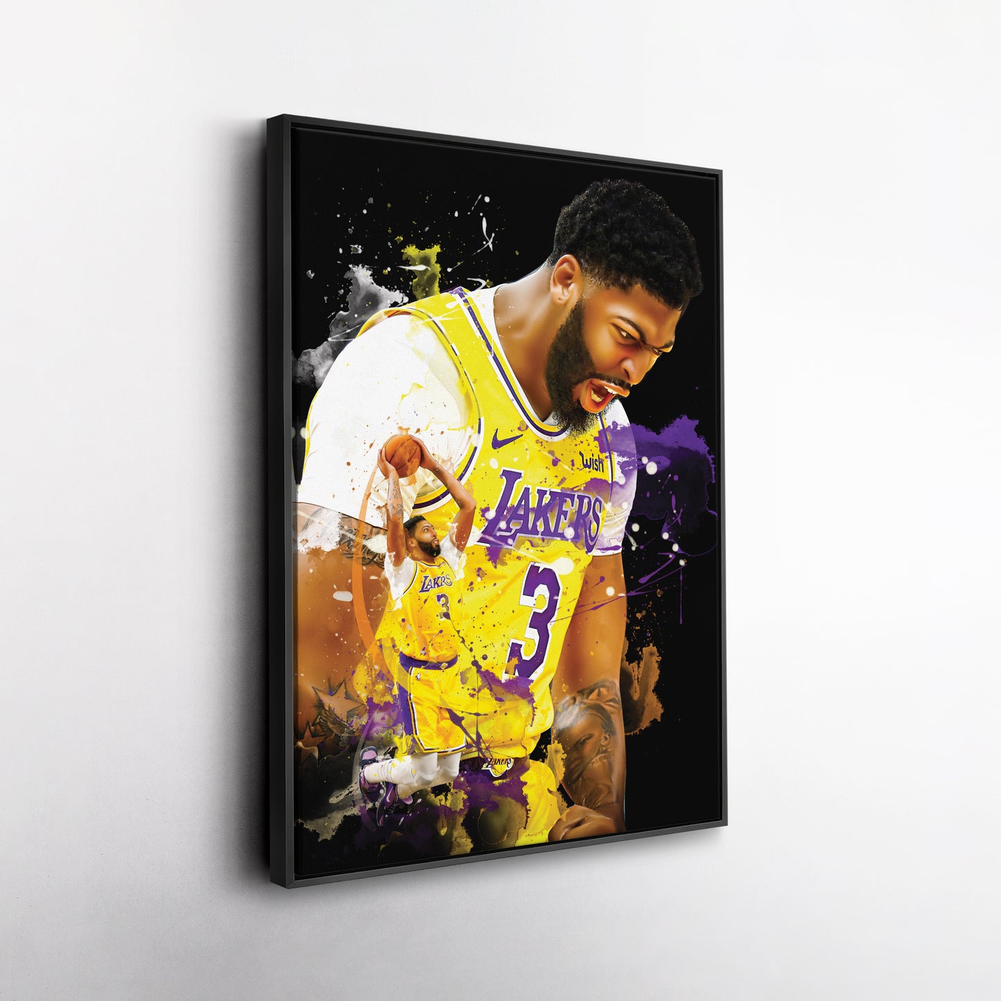 Anthony Davis Lakers Canvas Print | Los Angeles Basketball Wall Art