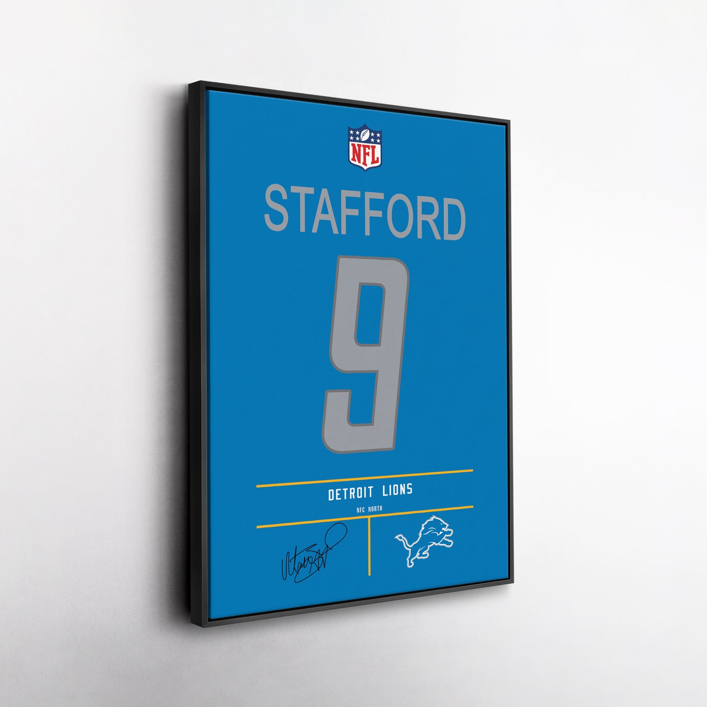 Matthew Stafford Lions Jersey Canvas Print | Wall Art Decor