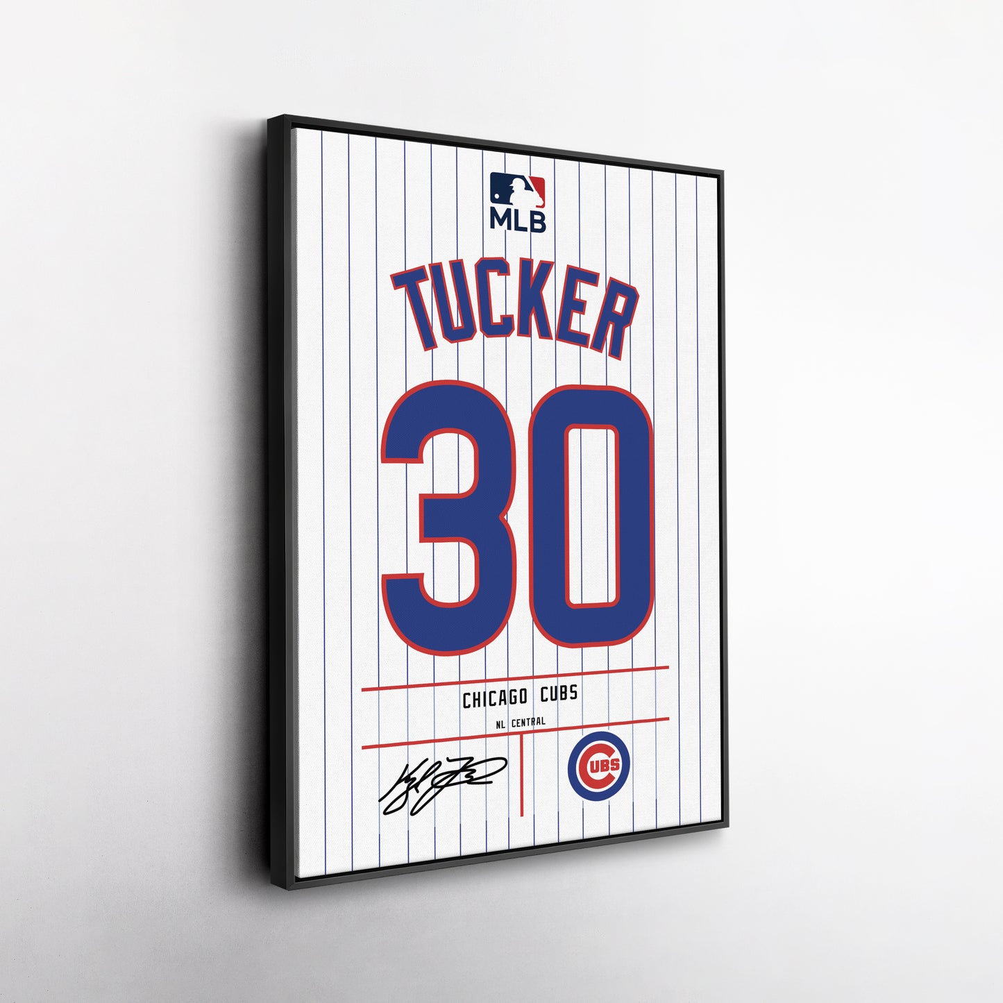 Kyle Tucker Chicago Cubs Jersey Canvas Wall Art