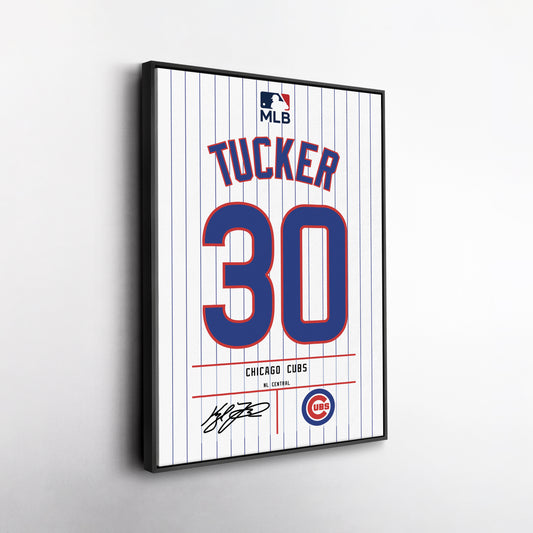 Kyle Tucker Chicago Cubs Jersey Canvas Wall Art