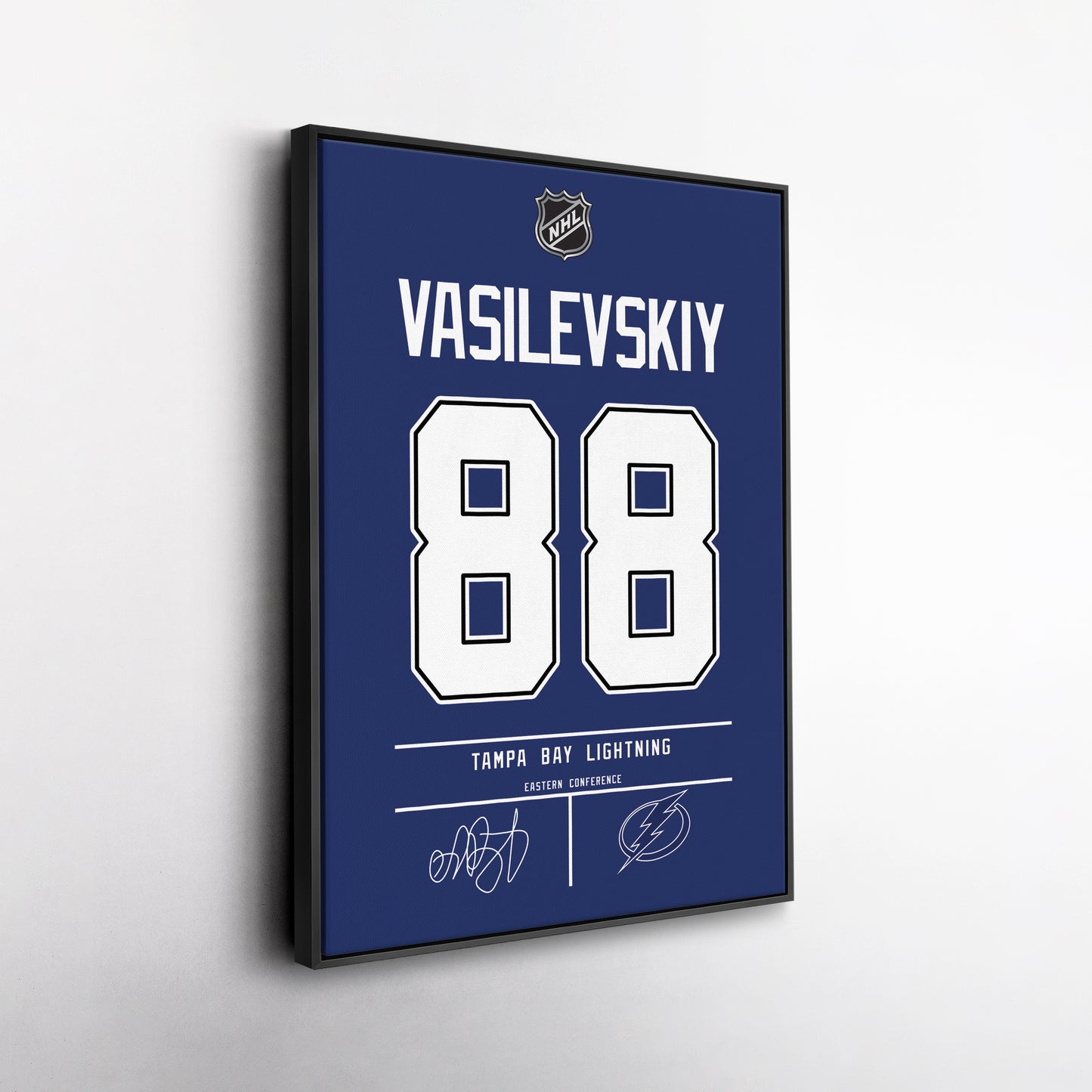 Andrei Vasilevskiy Lightning Jersey Canvas Print | Wall Art Decor