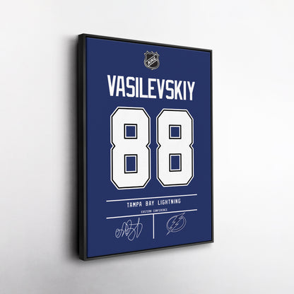 Andrei Vasilevskiy Lightning Jersey Canvas Print | Wall Art Decor