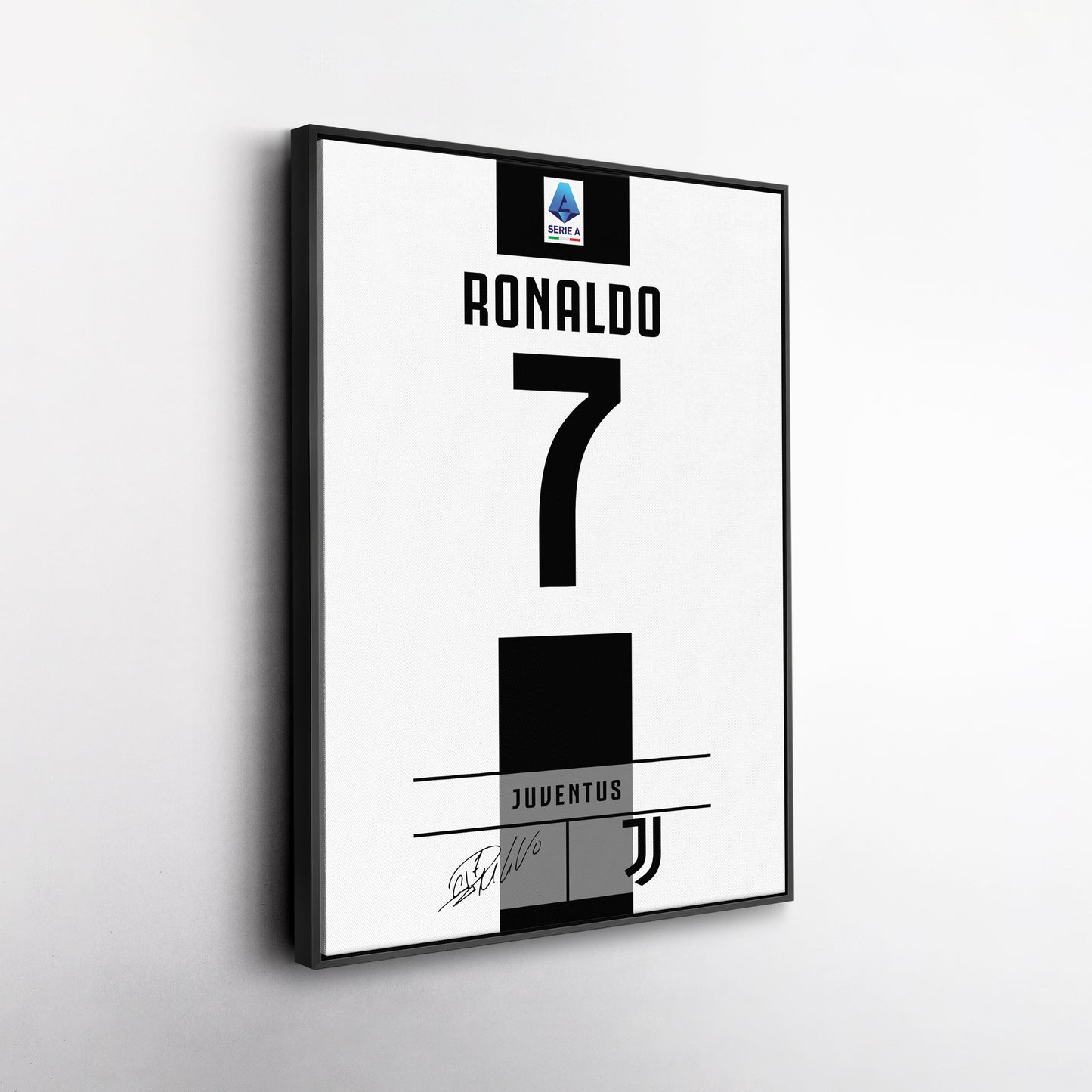 Cristiano Ronaldo Juventus Jersey Canvas Print | Wall Art Decor