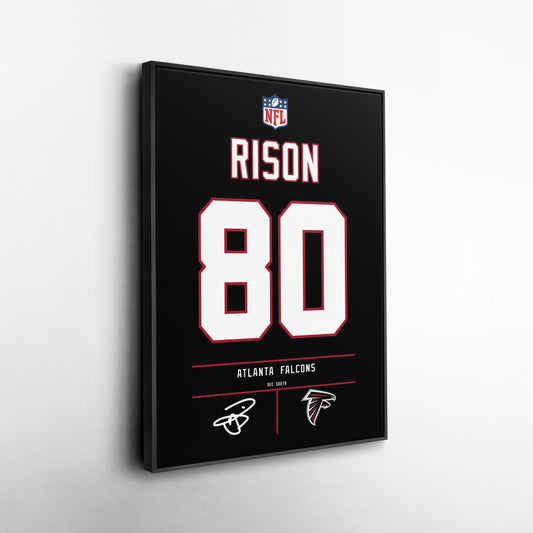 Andre Rison Atlanta Falcons Jersey Canvas Wall Art