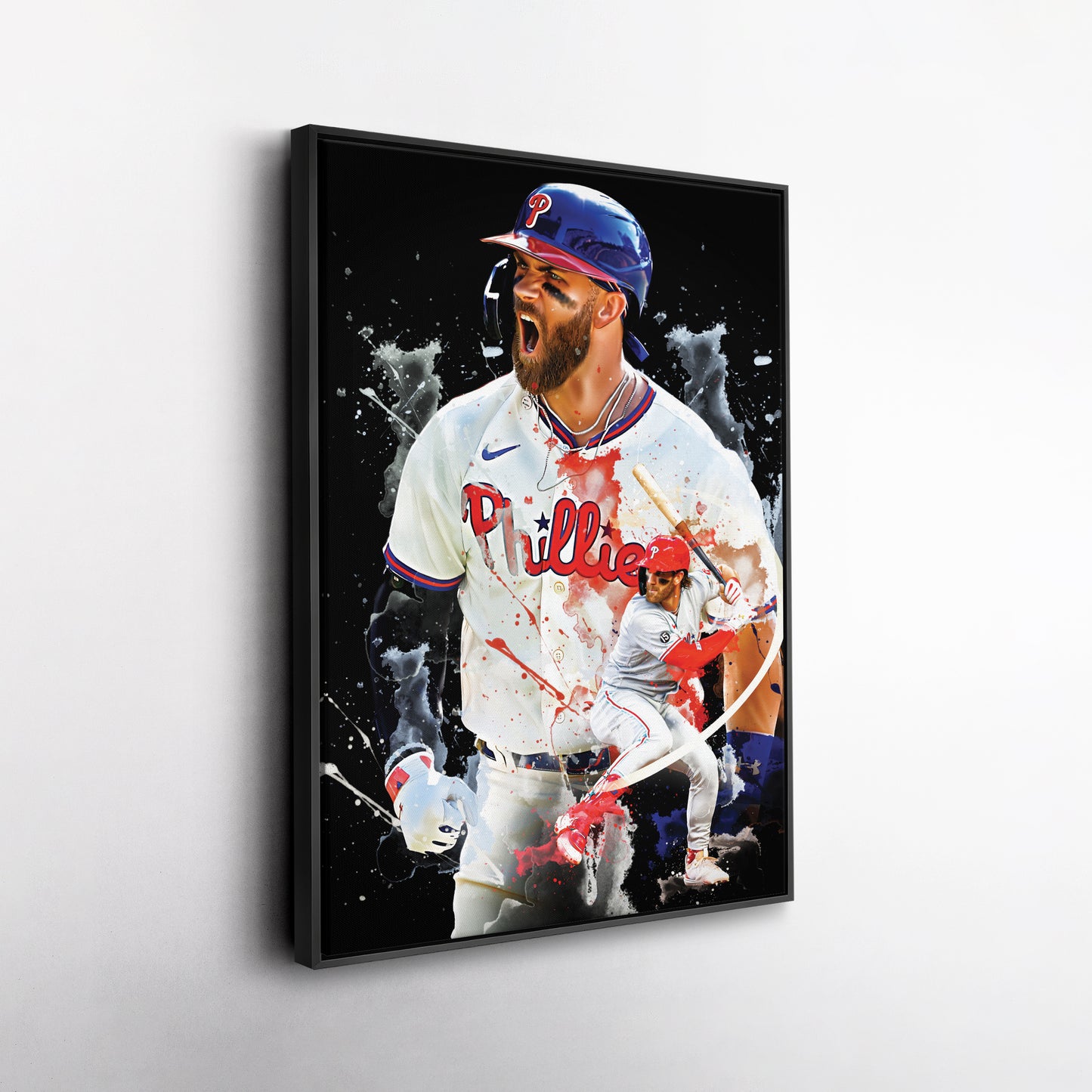 Bryce Harper Phillies Canvas Print | Philadelphia Baseball Wall Art