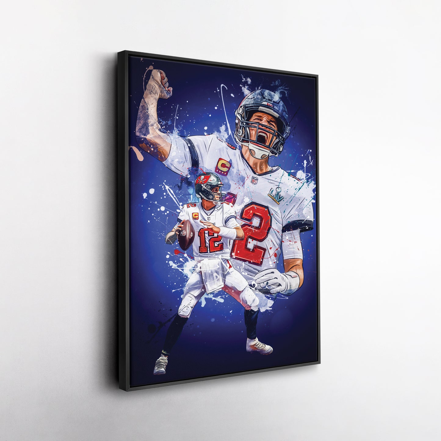 Tom Brady Buccaneers Canvas Print | Tampa Bay Football Wall Art