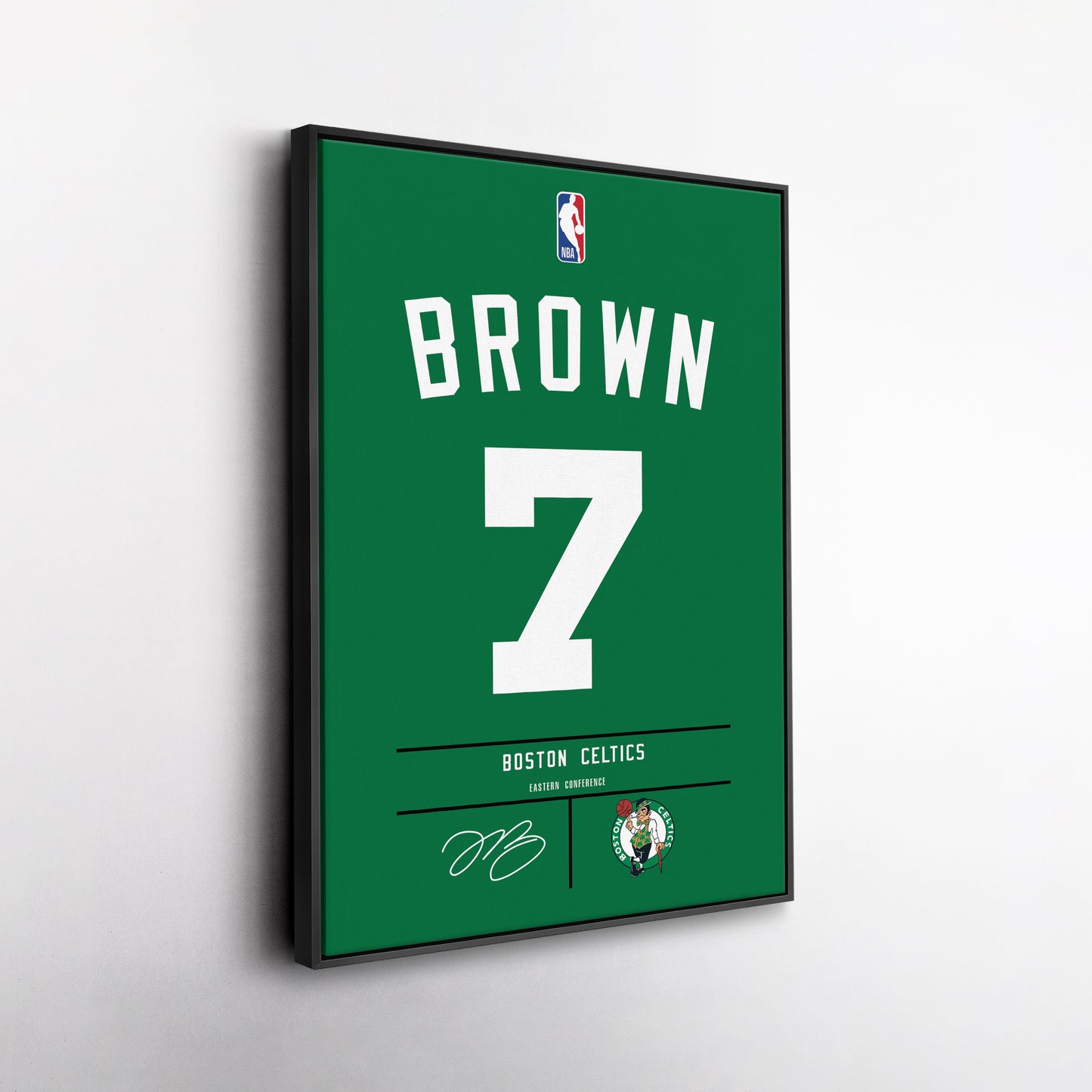 Jaylen Brown Celtics Jersey Canvas Print | Wall Art Decor
