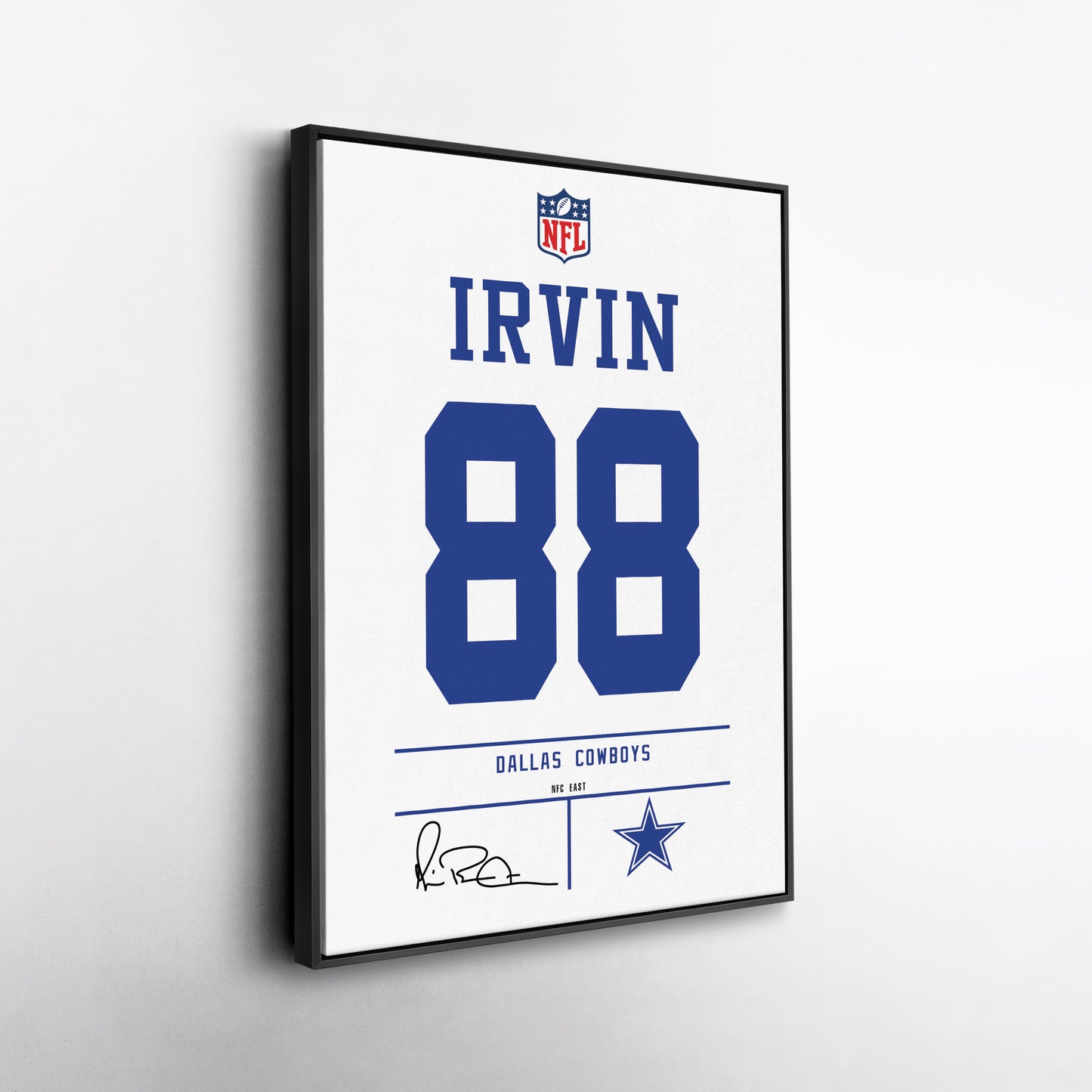 Michael Irvin Cowboys Jersey Canvas Print | Wall Art Decor