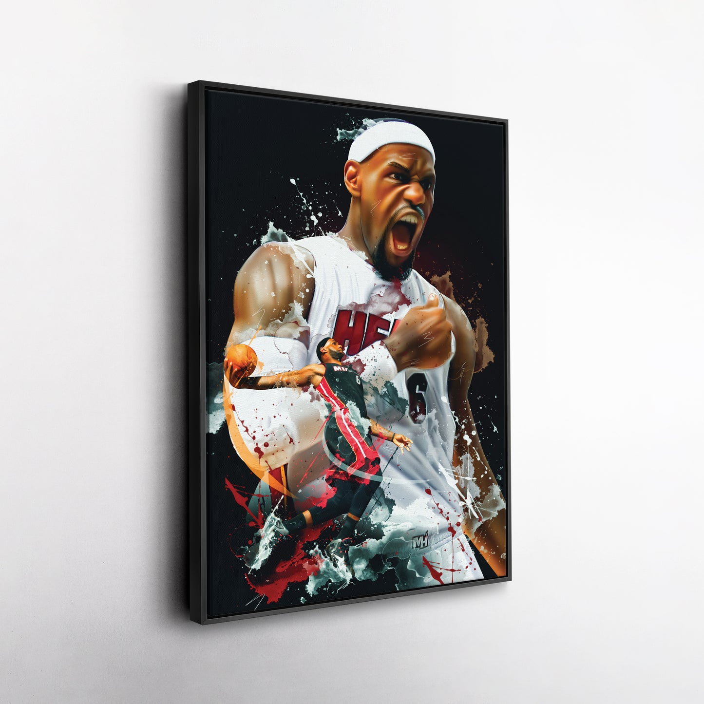 LeBron James Miami Heat Canvas Print | Basketball Wall Art