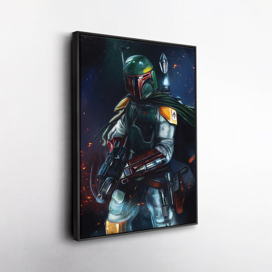 Boba Fett Canvas Print | Star Wars Bounty Hunter Wall Art