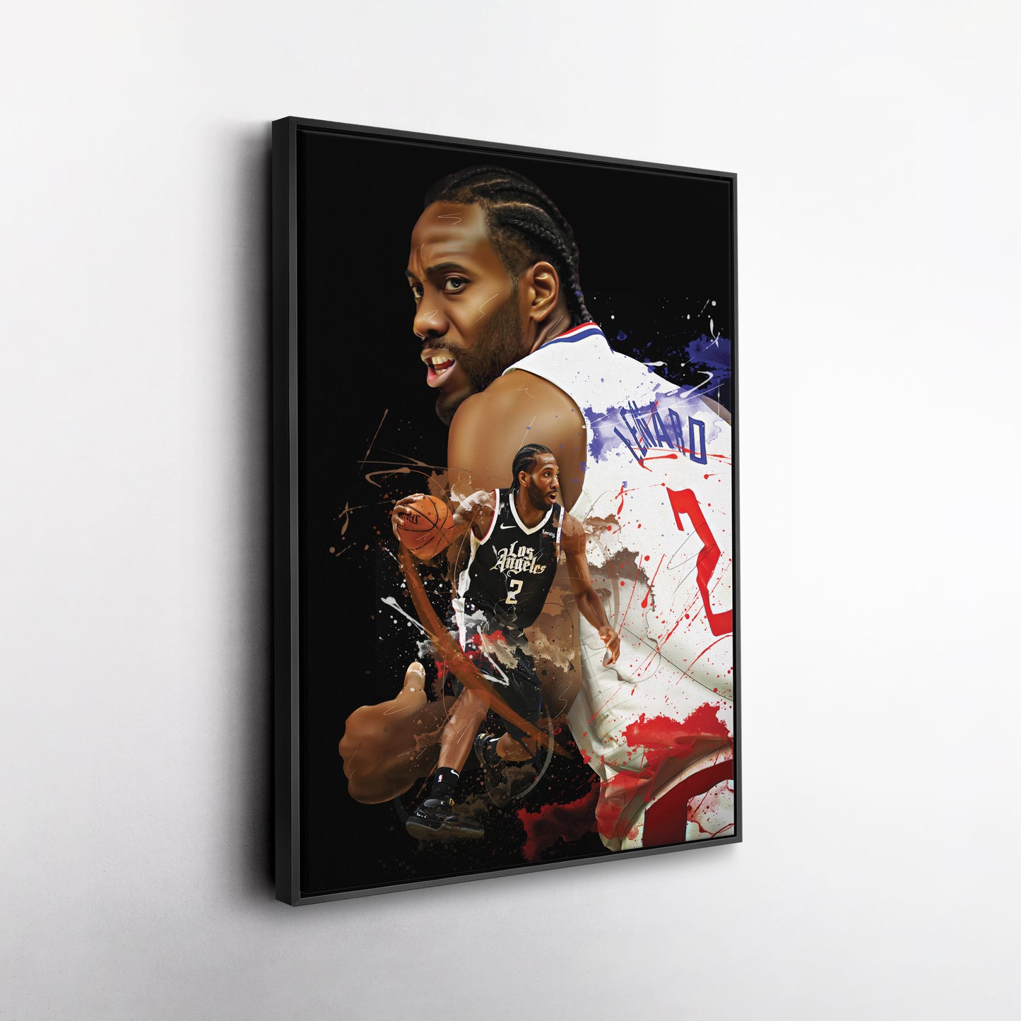 Kawhi Leonard Clippers Canvas Print | Los Angeles Basketball Wall Art