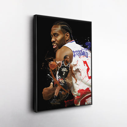 Kawhi Leonard Clippers Canvas Print | Los Angeles Basketball Wall Art