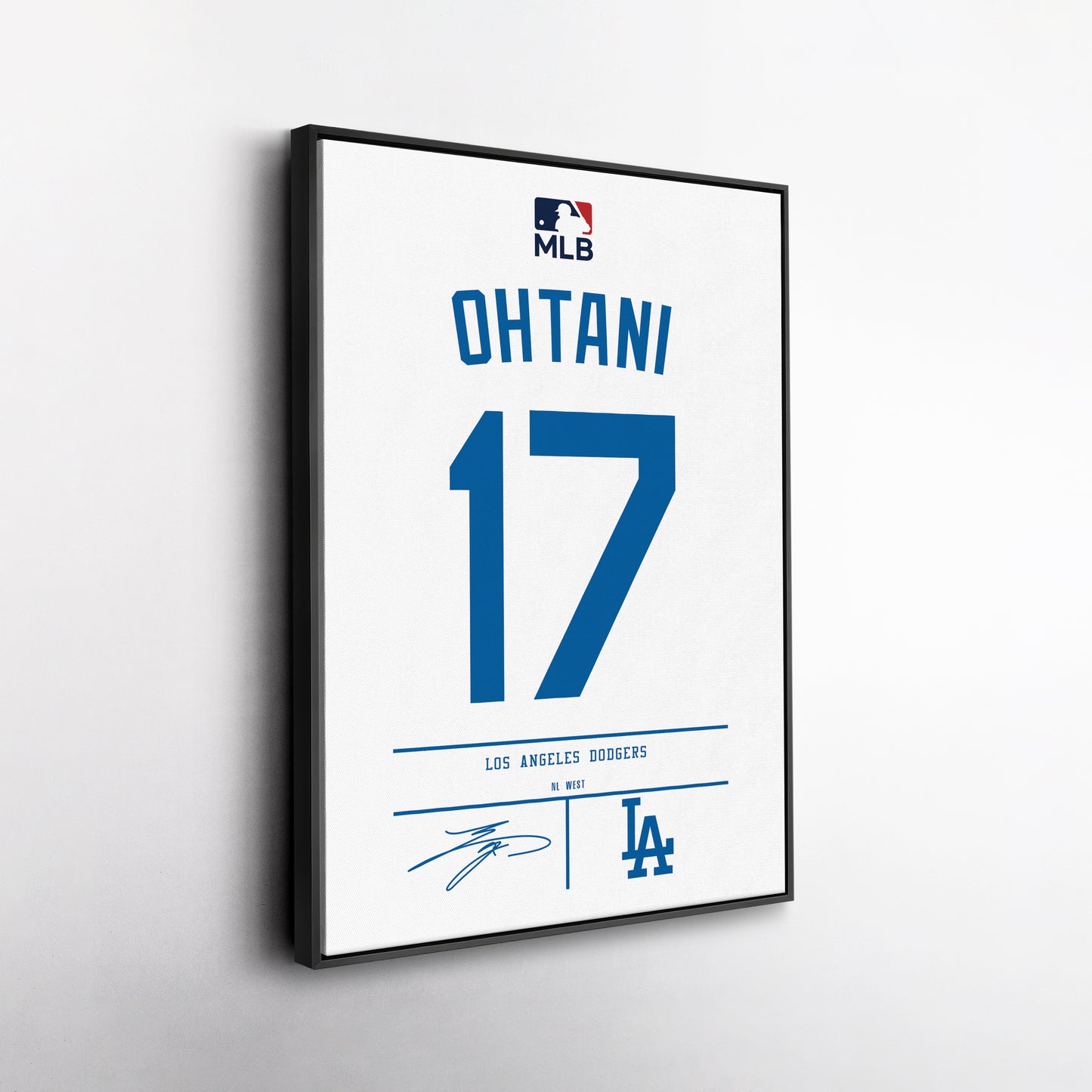 Shohei Ohtani Dodgers Jersey Canvas Print | Wall Art Decor