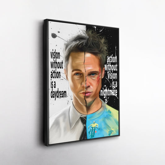 Fight Club Yin and Yang Canvas Print | Cult Movie Wall Art
