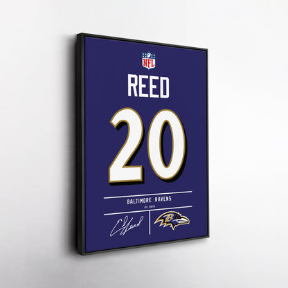 Ed Reed Ravens Jersey Canvas Print | Wall Art Decor