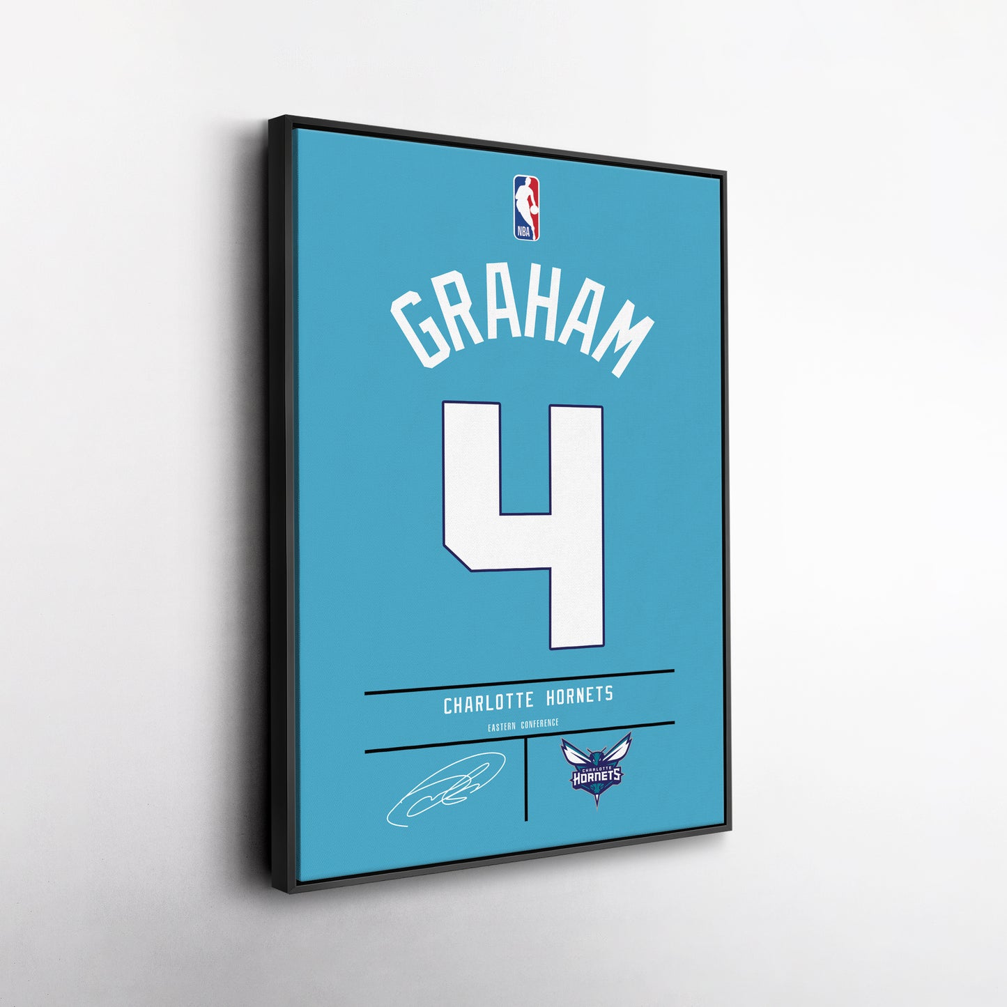Devonte' Graham Hornets Jersey Canvas Print | Wall Art Decor