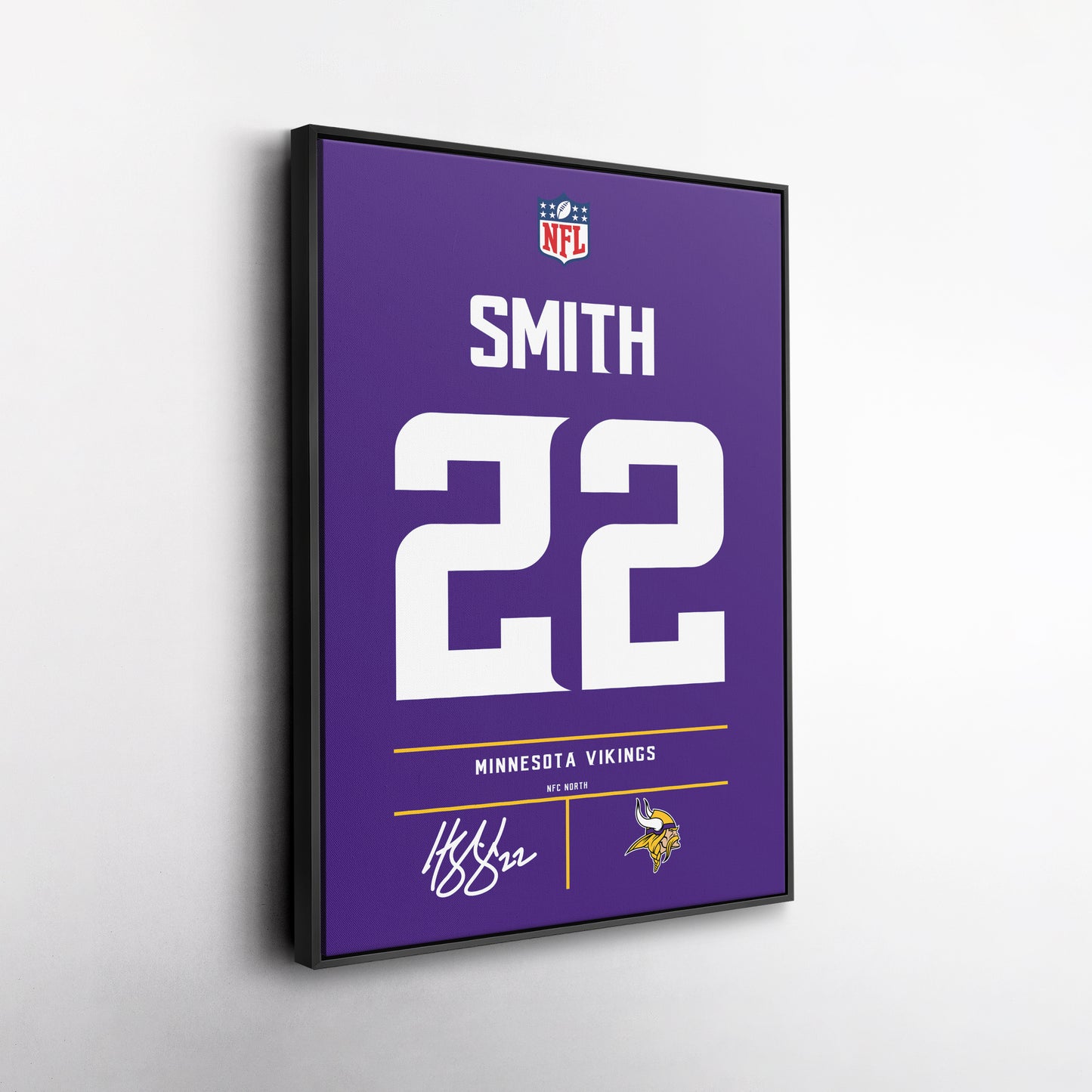 Harrison Smith Minnesota Vikings Jersey Canvas Wall Art