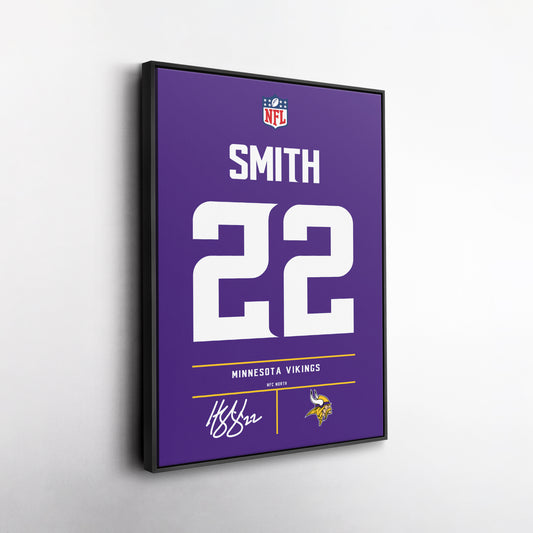 Harrison Smith Minnesota Vikings Jersey Canvas Wall Art