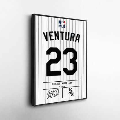 Robin Ventura Chicago White Sox Jersey Canvas Wall Art