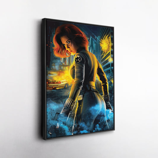 Black Widow Canvas Print | Marvel Superhero Wall Art