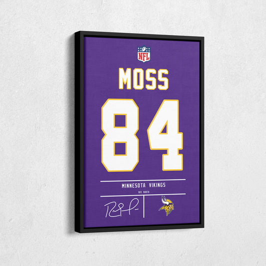 Randy Moss Vikings Jersey Canvas Print | Wall Art Decor