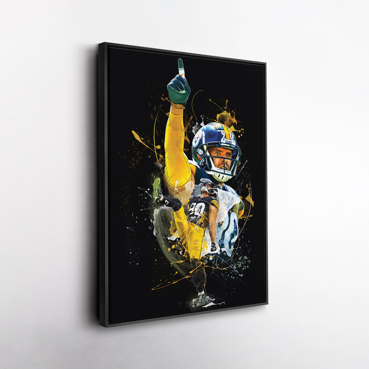 T.J. Watt Steelers Canvas Print | Pittsburgh Football Wall Art