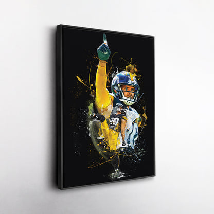 T.J. Watt Steelers Canvas Print | Pittsburgh Football Wall Art