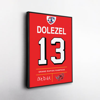 Clint Dolezel Rampage Jersey Canvas Print | Wall Art Decor