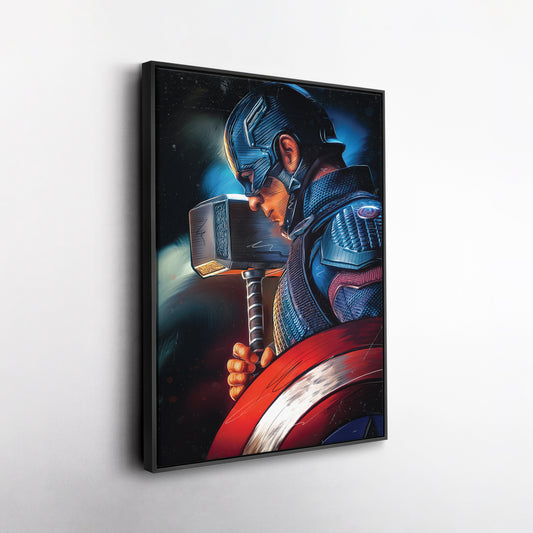 Captain America Canvas Print | Marvel Superhero Wall Art