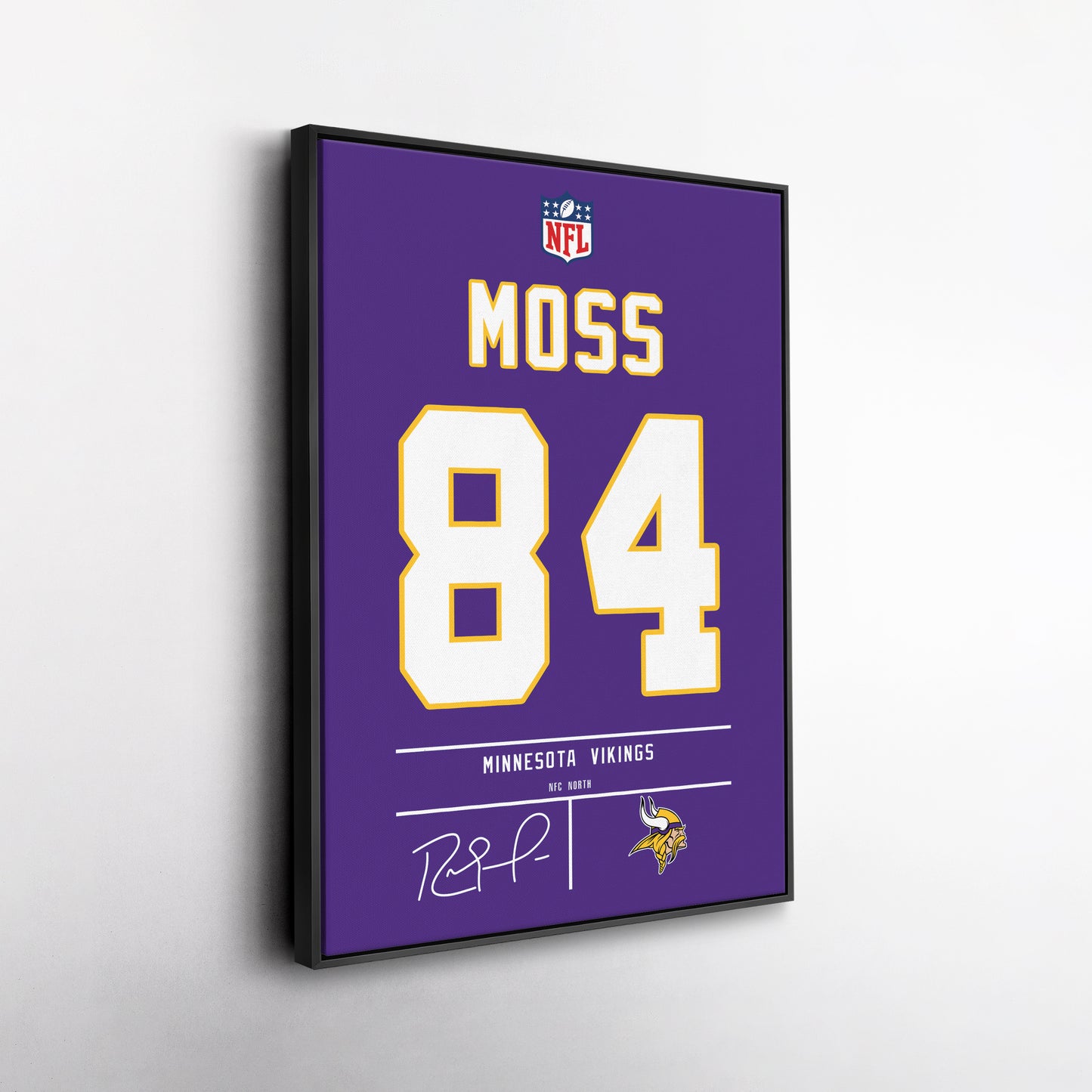 Randy Moss Vikings Jersey Canvas Print | Wall Art Decor