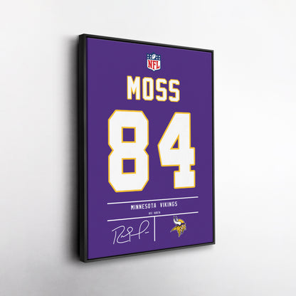 Randy Moss Vikings Jersey Canvas Print | Wall Art Decor